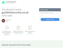 Tablet Screenshot of guildofsecurity.co.uk
